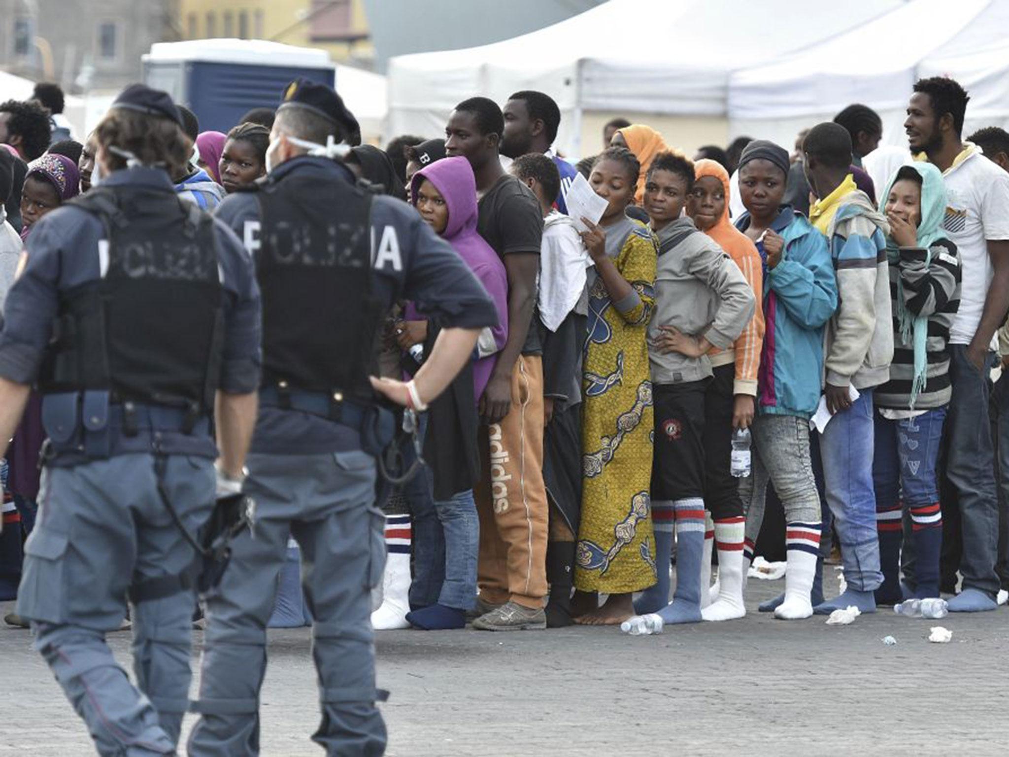 Some migrants claimed they were abused by police after they refused to be fingerprinted