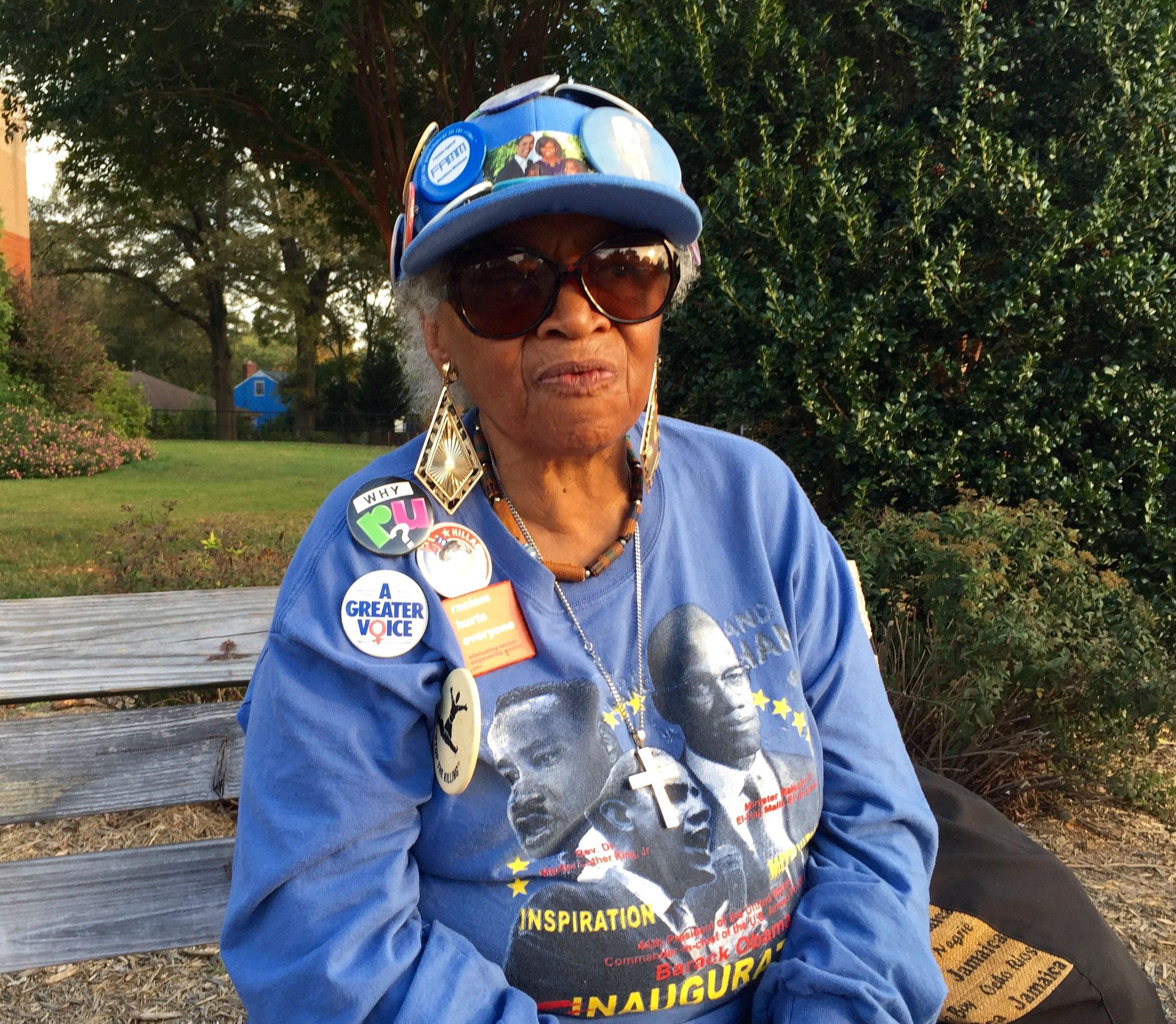 Carrie Graves, 80, was in Washington in 1965 when the Voting Rights Act was passed (Andrew Buncombe )