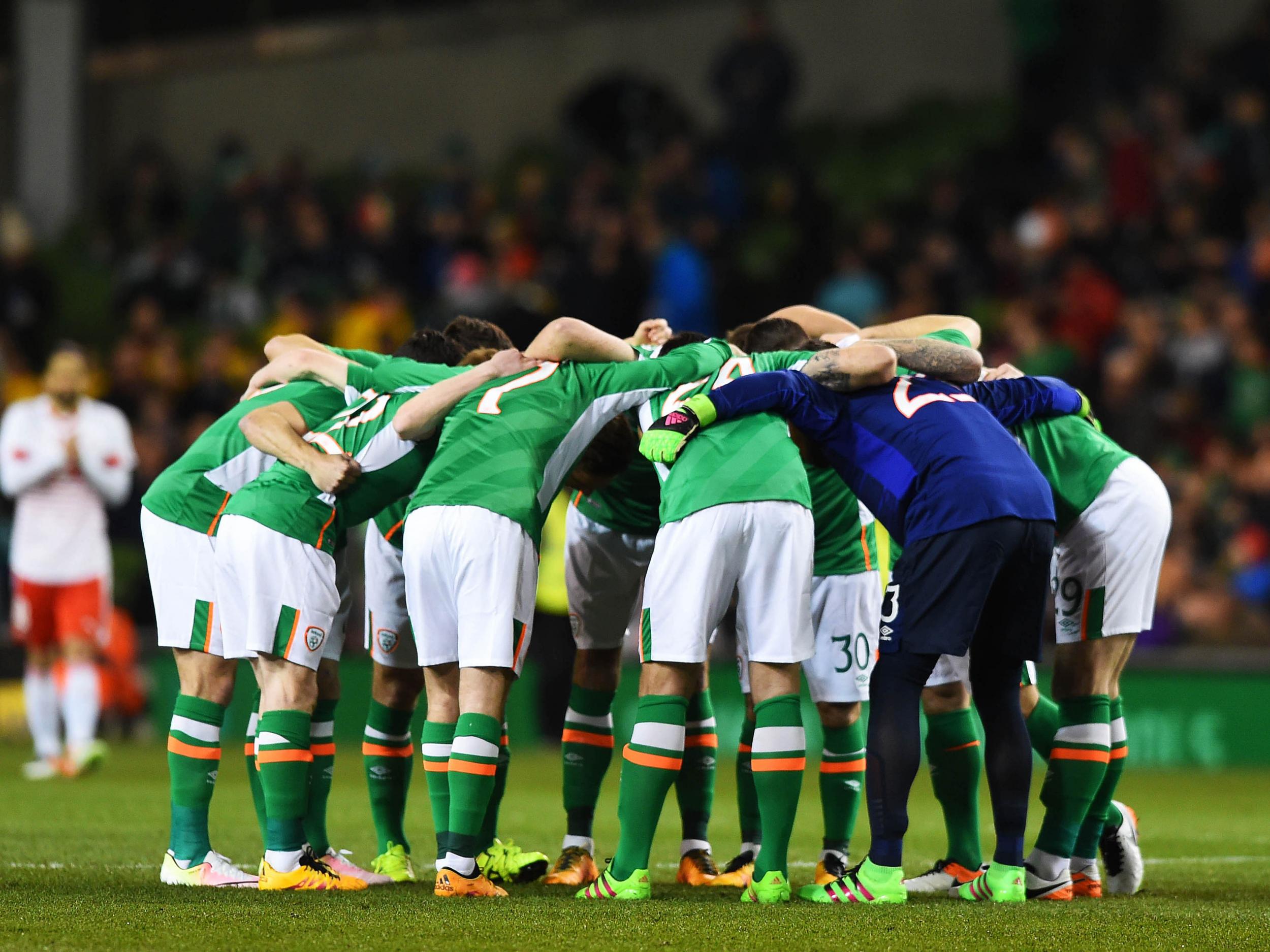 Ireland before the match in March