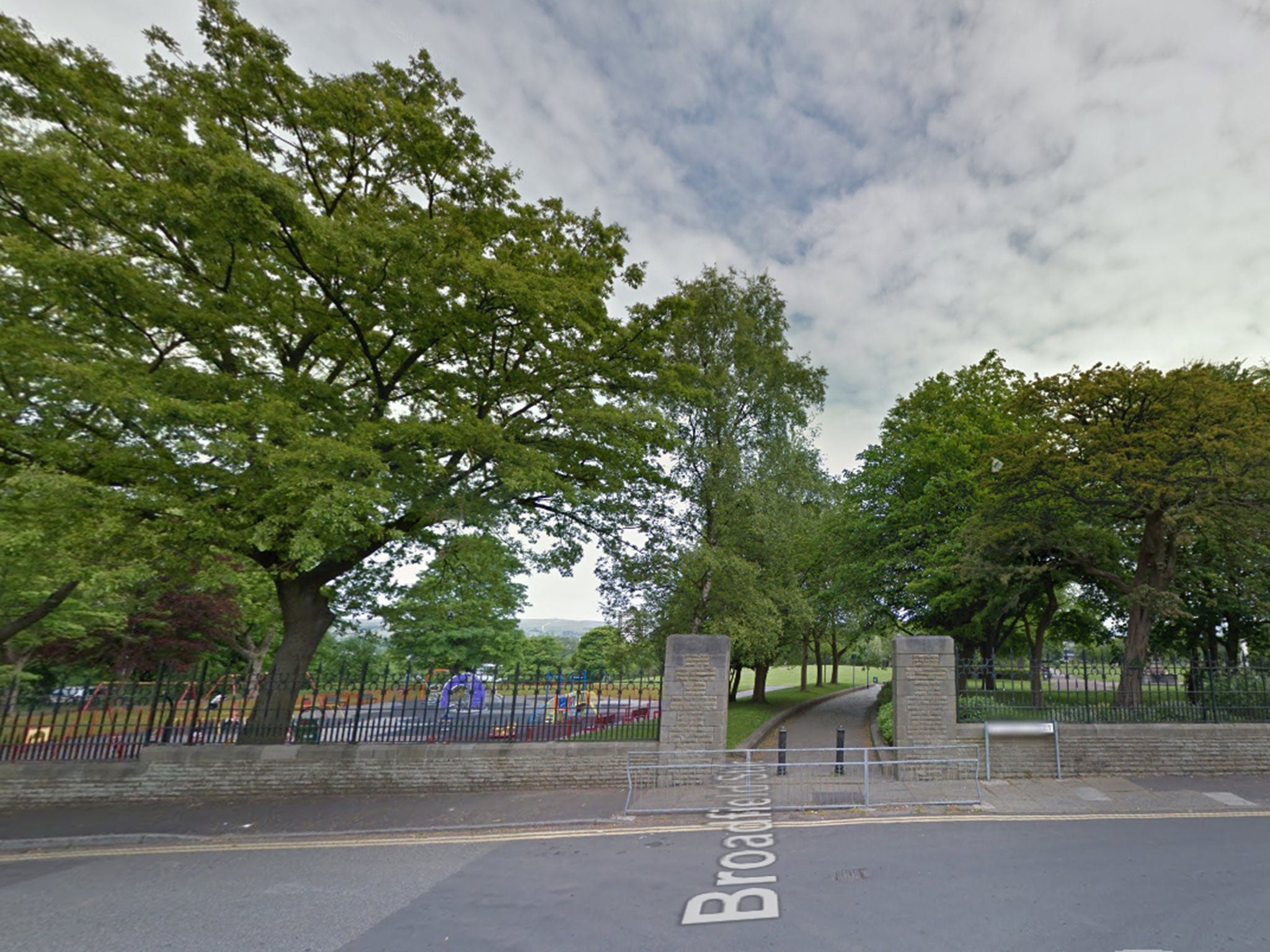 The attack allegedly took place in Broadfield Park, Greater Manchester