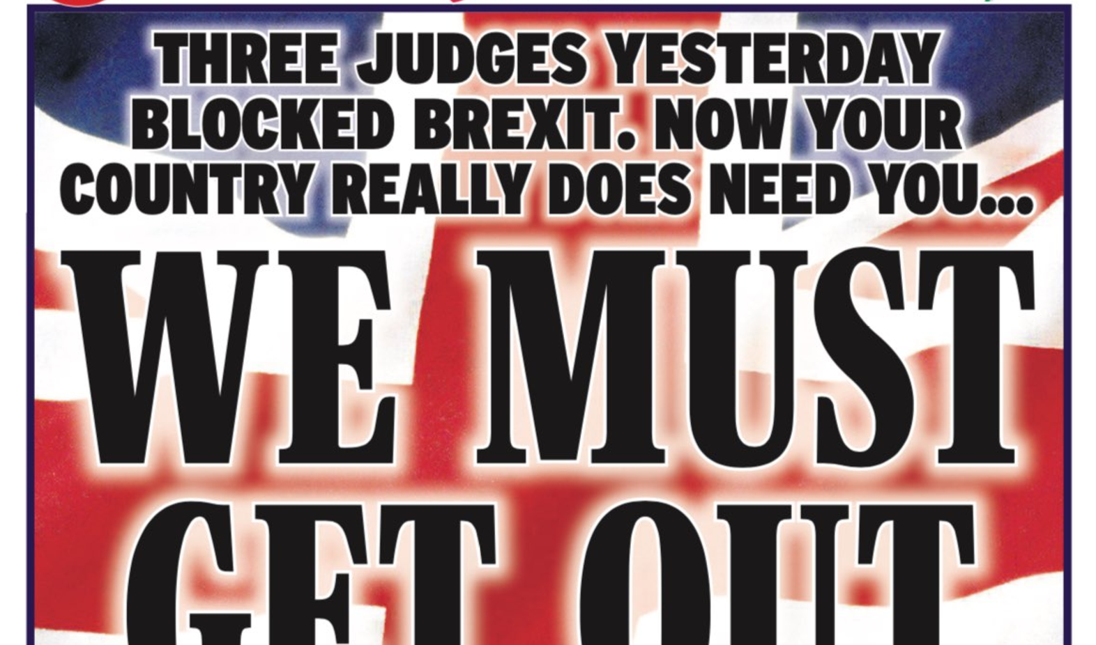 The Daily Express said 'democracy' had died with the decision