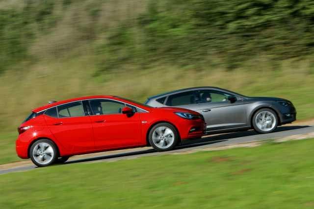 Vauxhall Astra (foreground) meets its Spanish rival