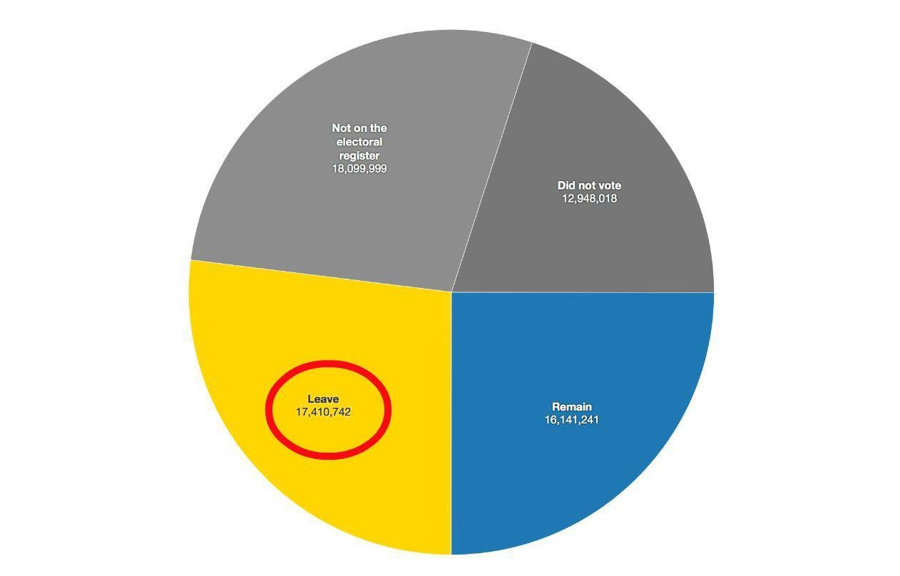 Brexit Vote Pie Chart