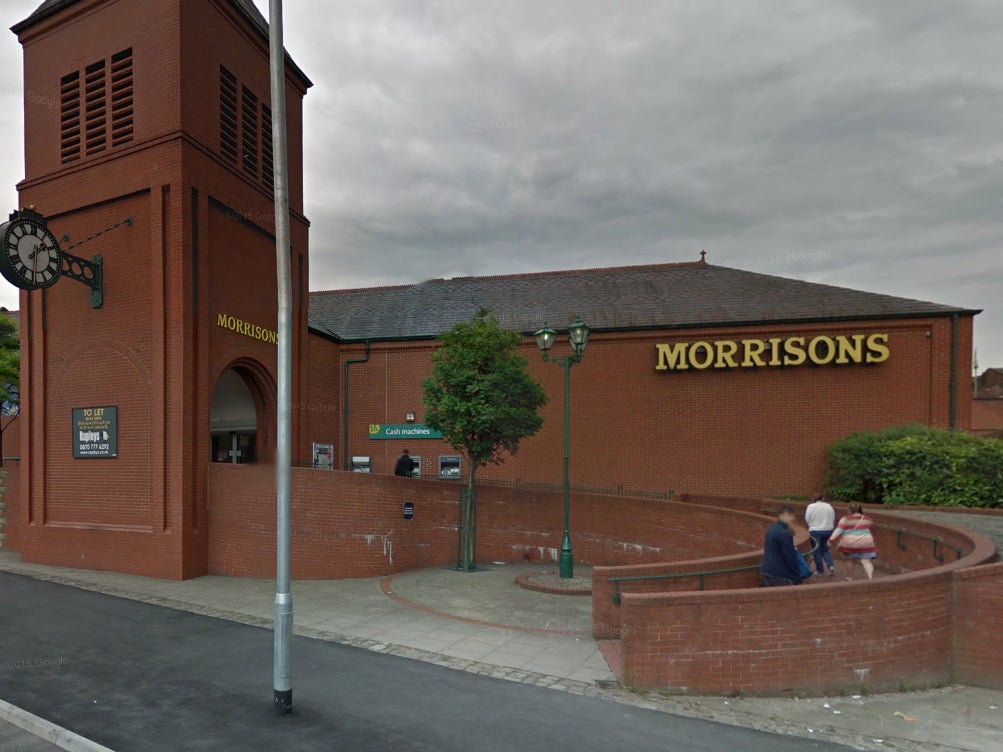 Morrisons store in Railway Road, Blackburn