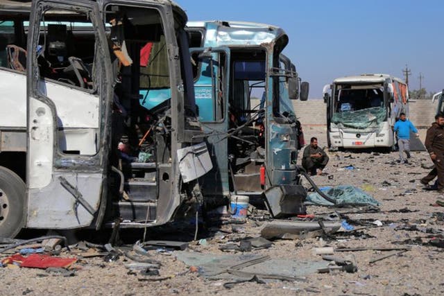 One of the ambulances was detonated in the holy city of Samarra, 70 miles north of Baghdad