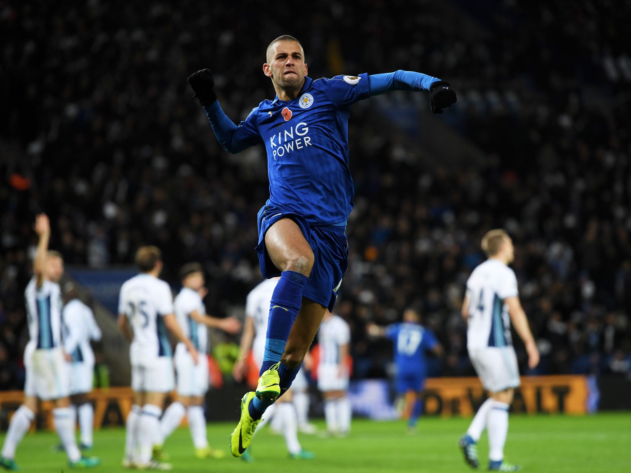 Islam Slimani levelled the score for the Foxes