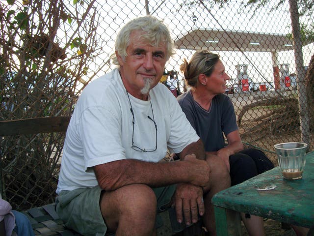 Jurgen Kantner, who authorities say has been murdered, pictured in 2009 with his wife, Sabine Merz, who herself was killed during the kidnapping last November