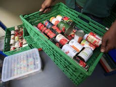 Food-bank users have £7.10 a day to live on, research shows