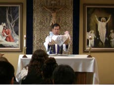Catholic priest places aborted foetus on altar in appeal for Trump