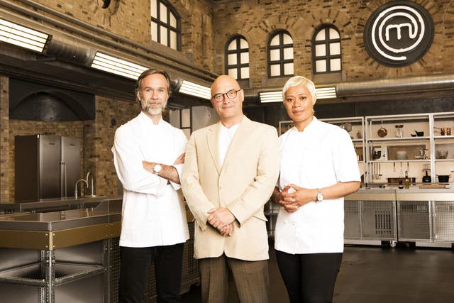 The professional MasterChef team are back: Marcus Wareing (left), Gregg Wallace and Monica Galetti