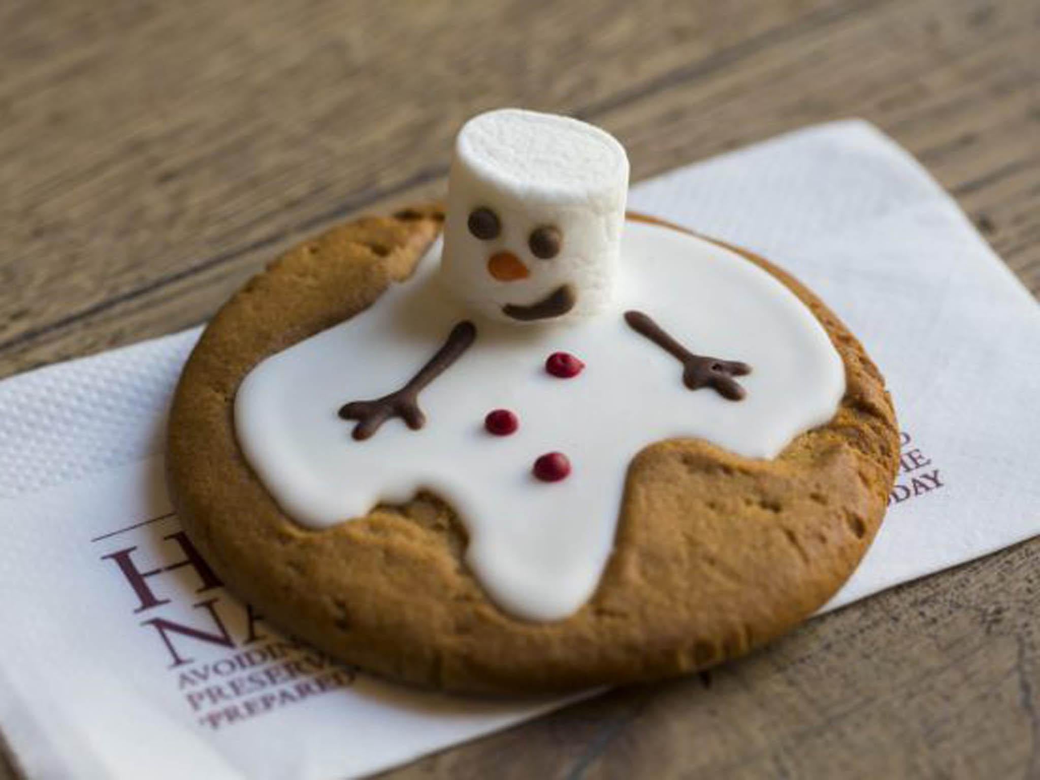 Melvin the melting gingerbread snowman