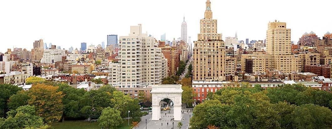 Washington Square monument and New York University