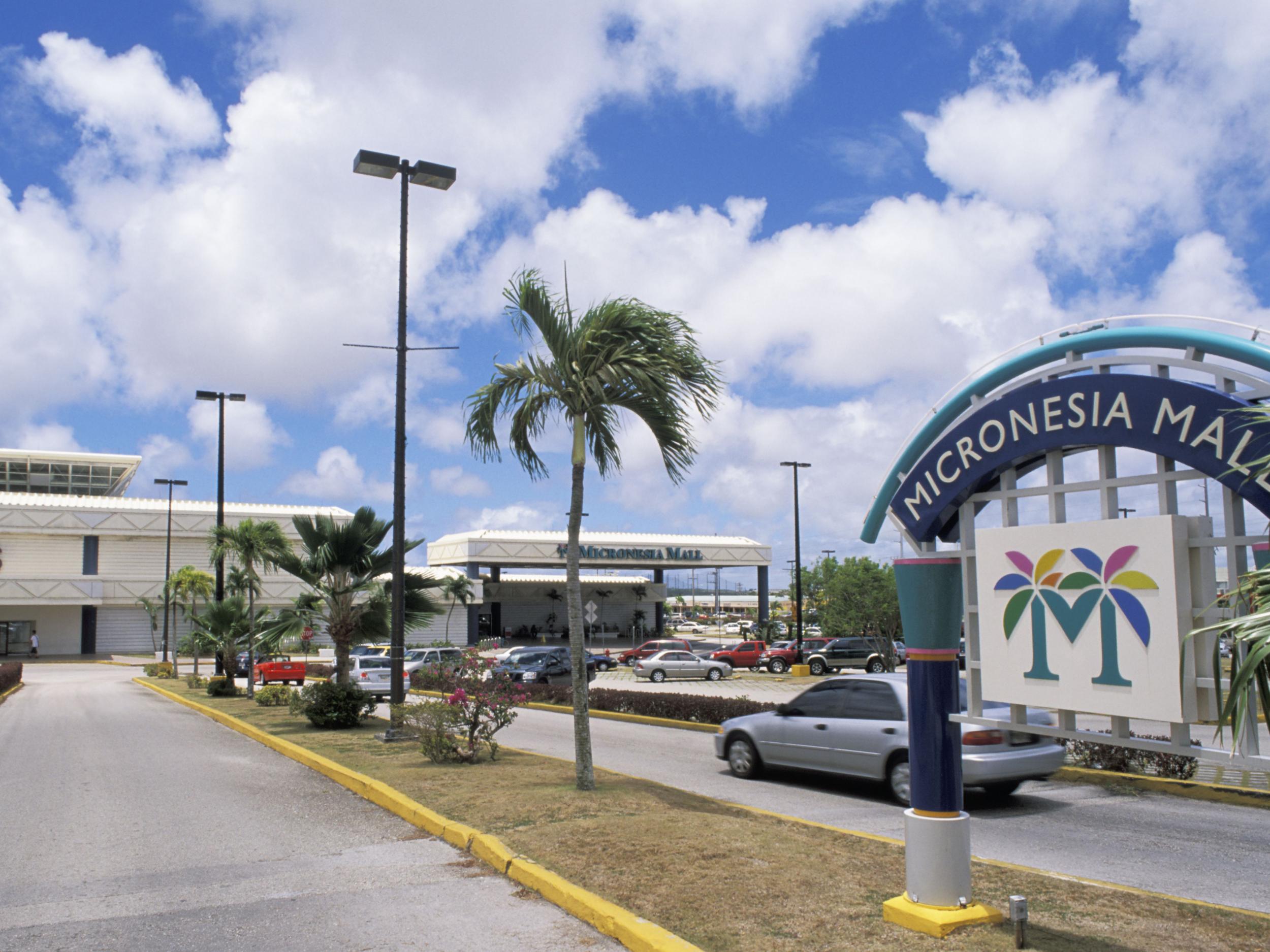 A shopping mall in the US island territory of Guam