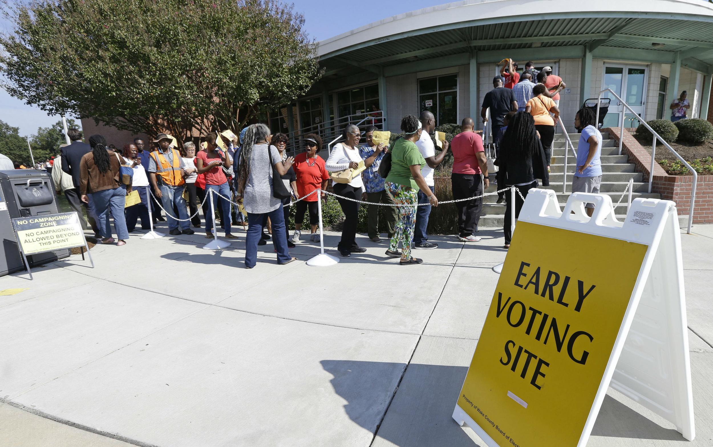 A group has asked that voting hours be extended