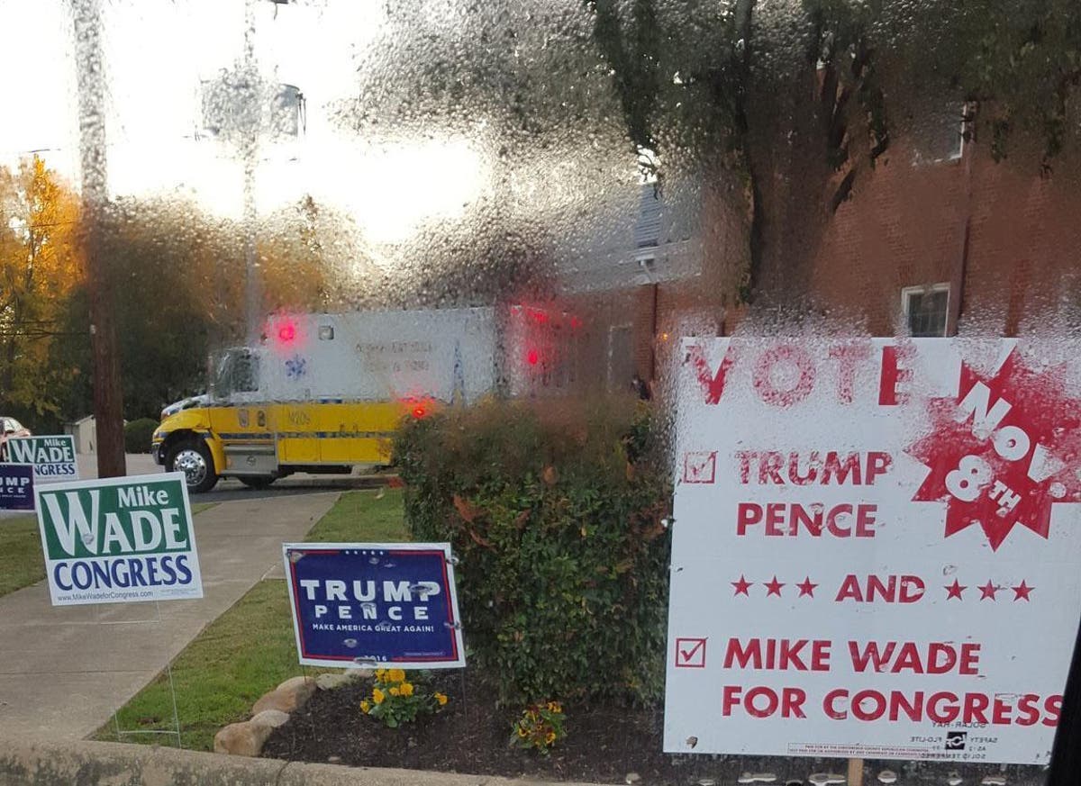 Voter collapses at polling station but insists on voting before going ...