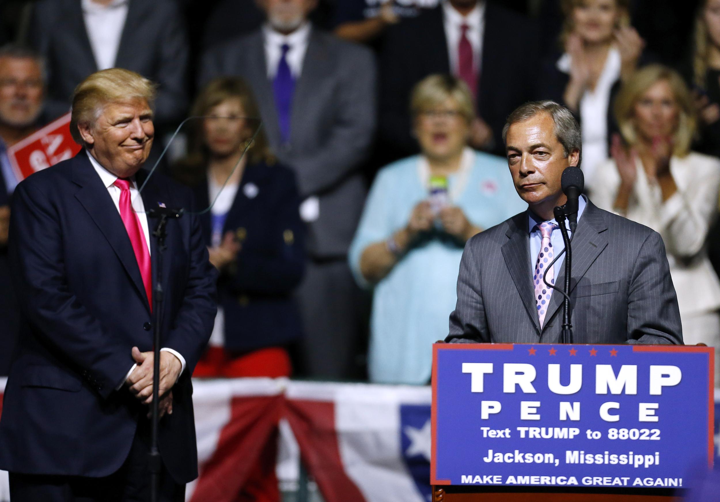 Nigel Farage did not explicitly endorse Donald Trump but now admits he hopes the President-elect will give him a job