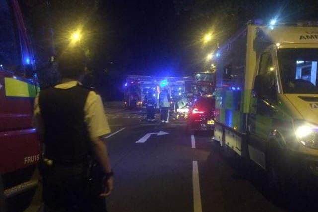 Accident involved a vehicle and two carriages and occurred in a tunnel, TfL says