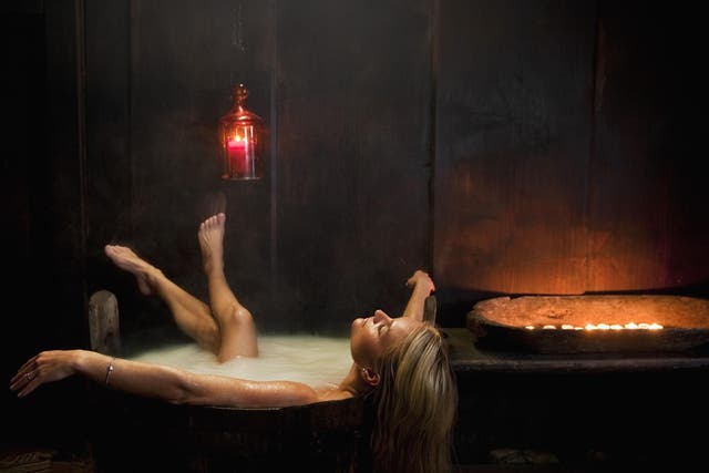 A sensuous soak is the perfect way to melt all of the day’s stresses