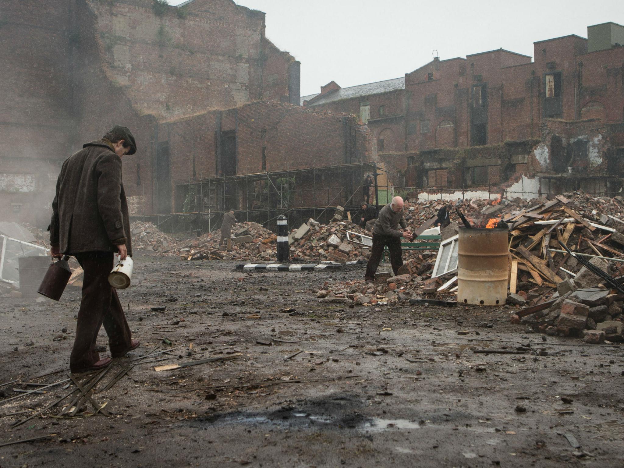 A bomb-damaged London forms the backdrop to the new drama