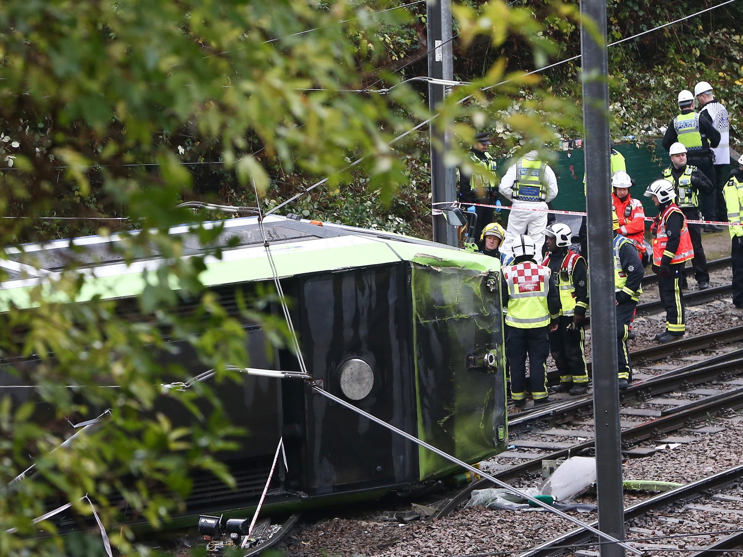 Investigations have been launched after the tram derailed