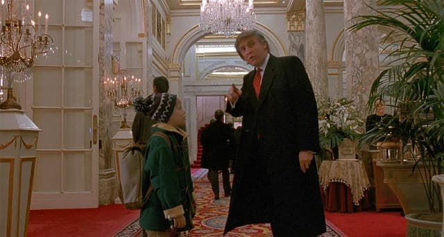 <p>Kevin McCallister meets Donald Trump in the Plaza Hotel lobby in ‘Home Alone 2: Lost in New York’ </p>