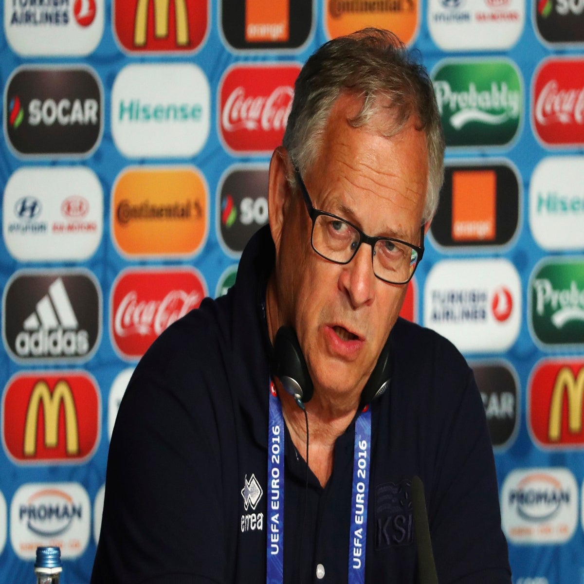 Swedish national football team coach Lars Lagerback reacts during the  News Photo - Getty Images