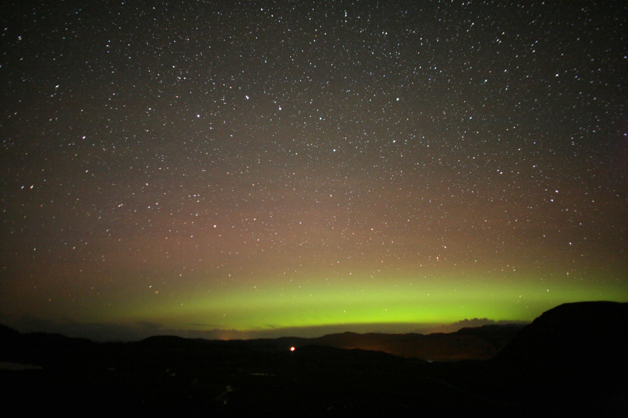The aurora over Scotland