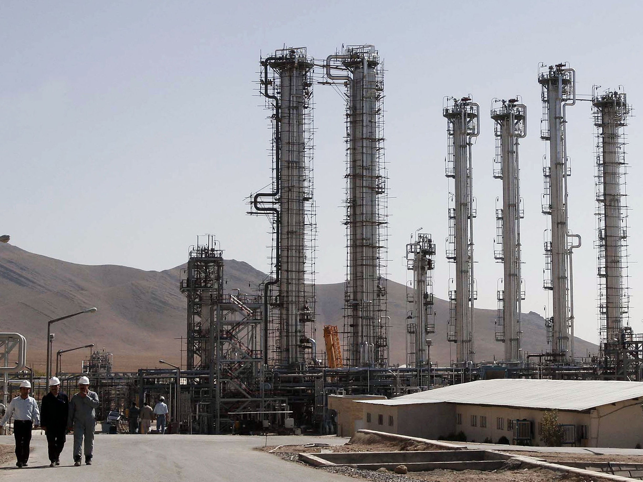 Iran's controversial heavy water production facility in Arak, south of the Iranian capital Tehran, seen in a 2004 file photo