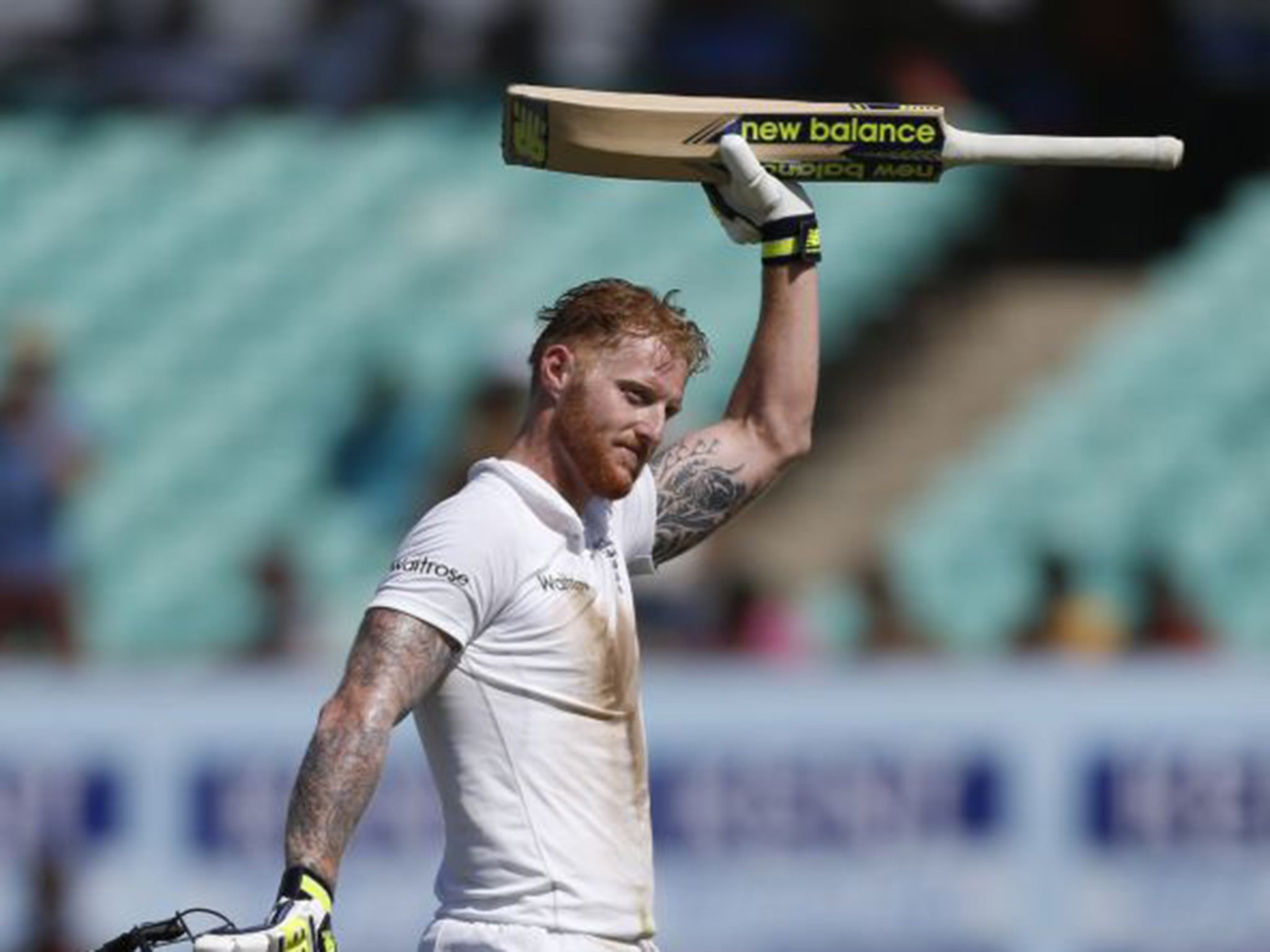 Stokes hit 13 fours and two sixes in his 235-ball 128