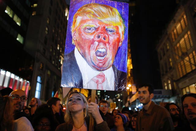 Anti-Donald Trump rallies have broken out over the United States 