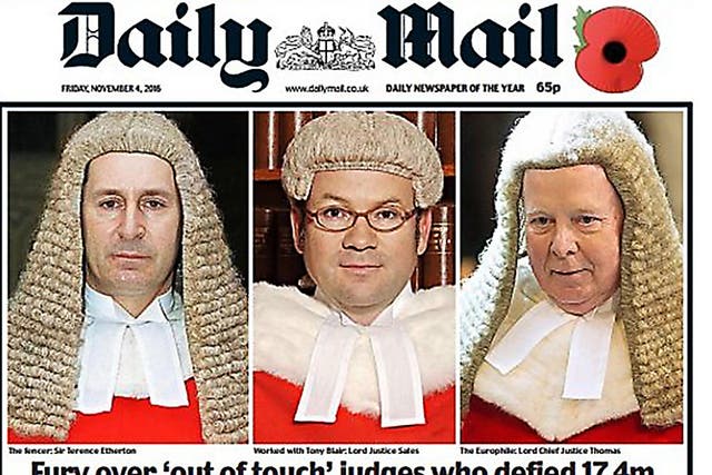 The Daily Mail front page prompted widespread outrage