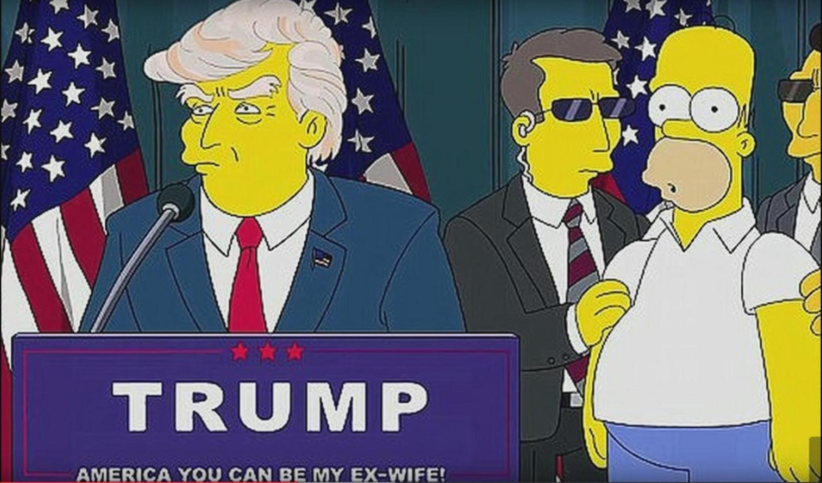 An image from a short animation released after Donald Trump announced he would be running for president