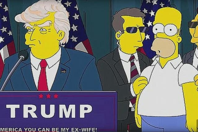 An image from a short animation released after Donald Trump announced he would be running for president