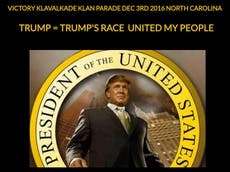 Ku Klux Klan announces Donald Trump victory parade