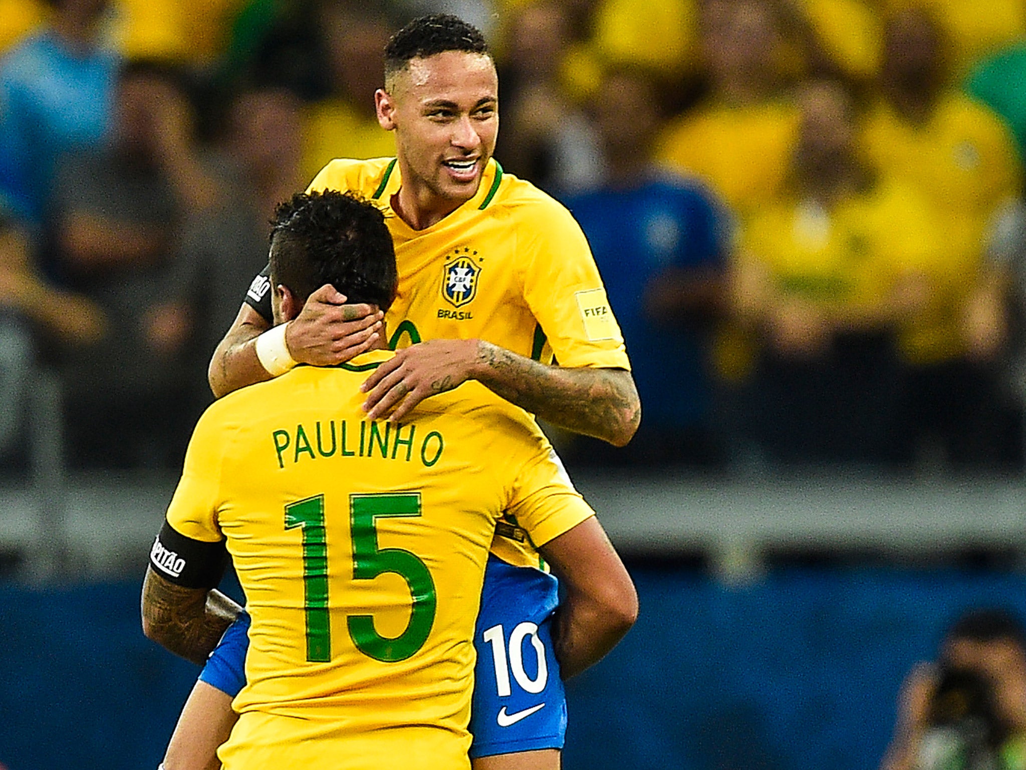 Neymar got the better of his Barcelona teammate Lionel Messi