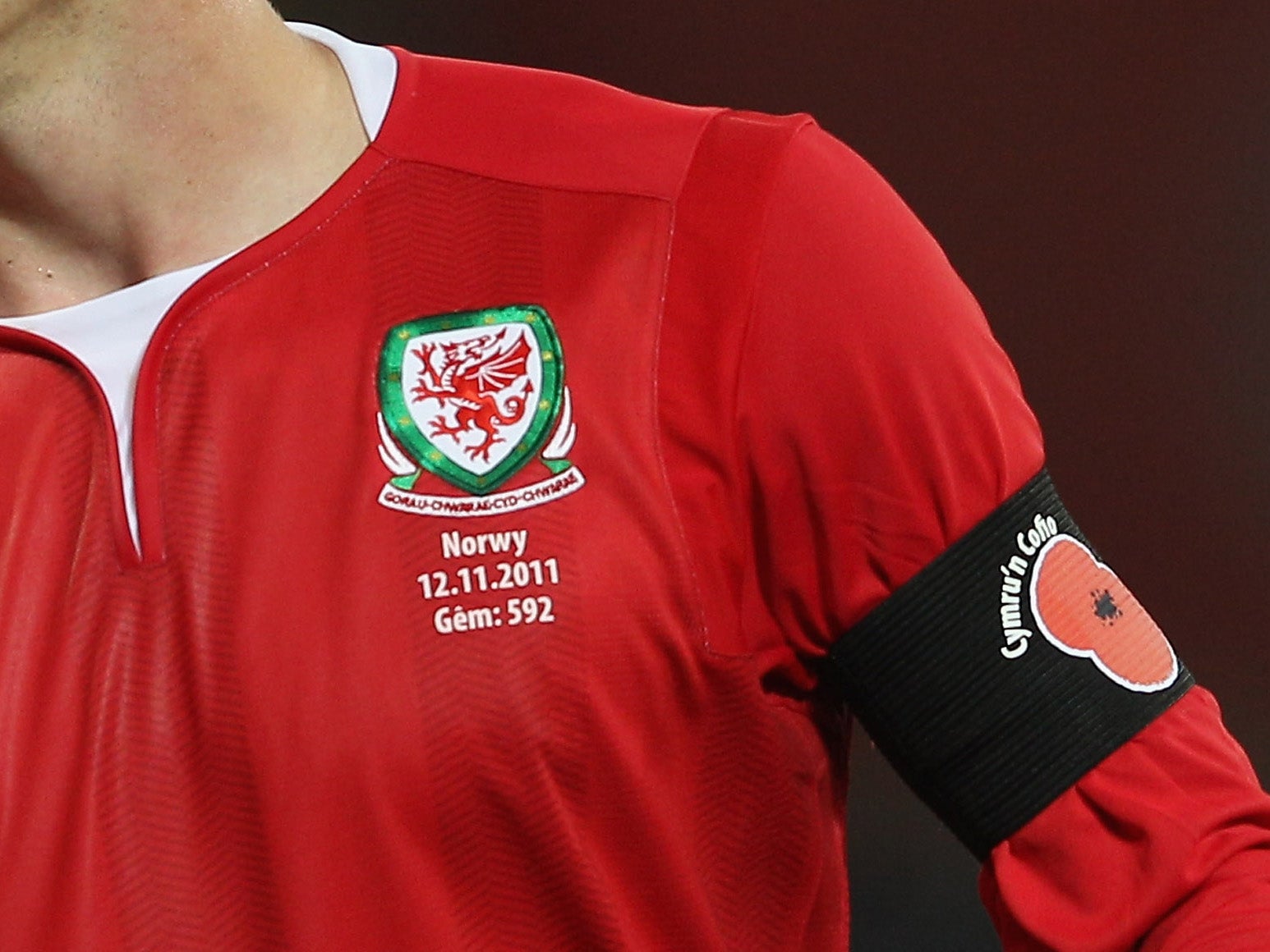 Welsh fans will hold up a poppy mosaic ahead of kick off