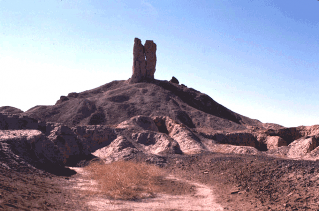 The ancient city of Birs Nimrud - known as Calah in the Book of Genesis - was destroyed at some point between late August and early October 