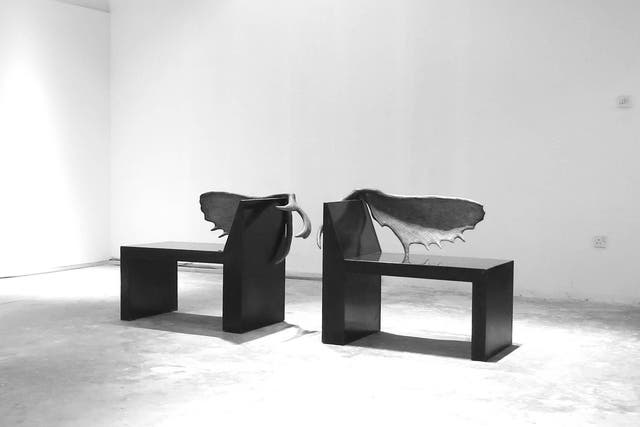 The furniture will exhibit at the Museum of Contemporary Art, Los Angeles next month