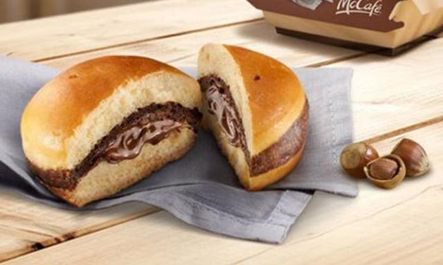McDonald's Nutella burger - luckily, there's no meat