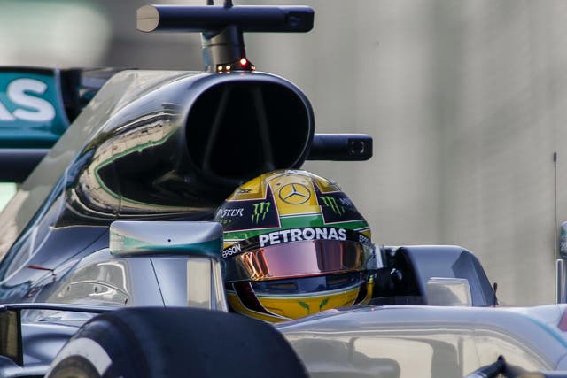 Hamilton was two tenths of a second quicker than Rosberg
