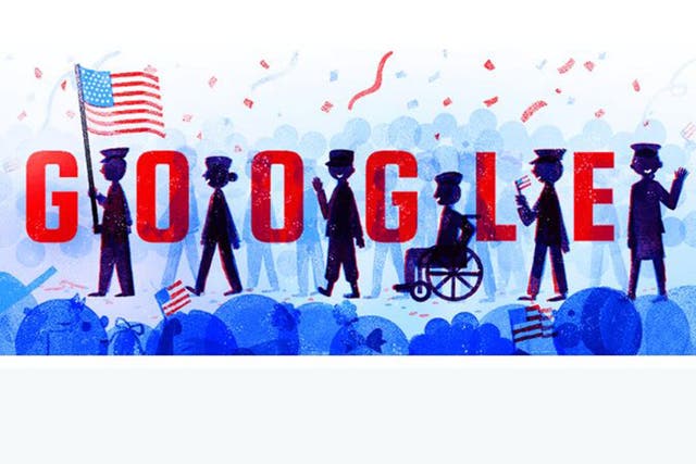 The Google Doodle pays tribute to Veteran's Day 2016