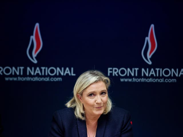 Marine Le Pen, leader of the Front National party in France