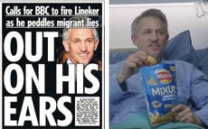 Gary Lineker 'in talks' with Walkers to stop advertising in the Sun