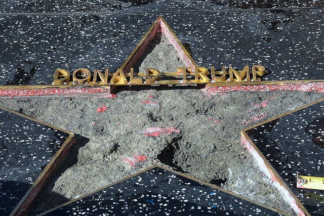 Donald Trump's vandalized Star