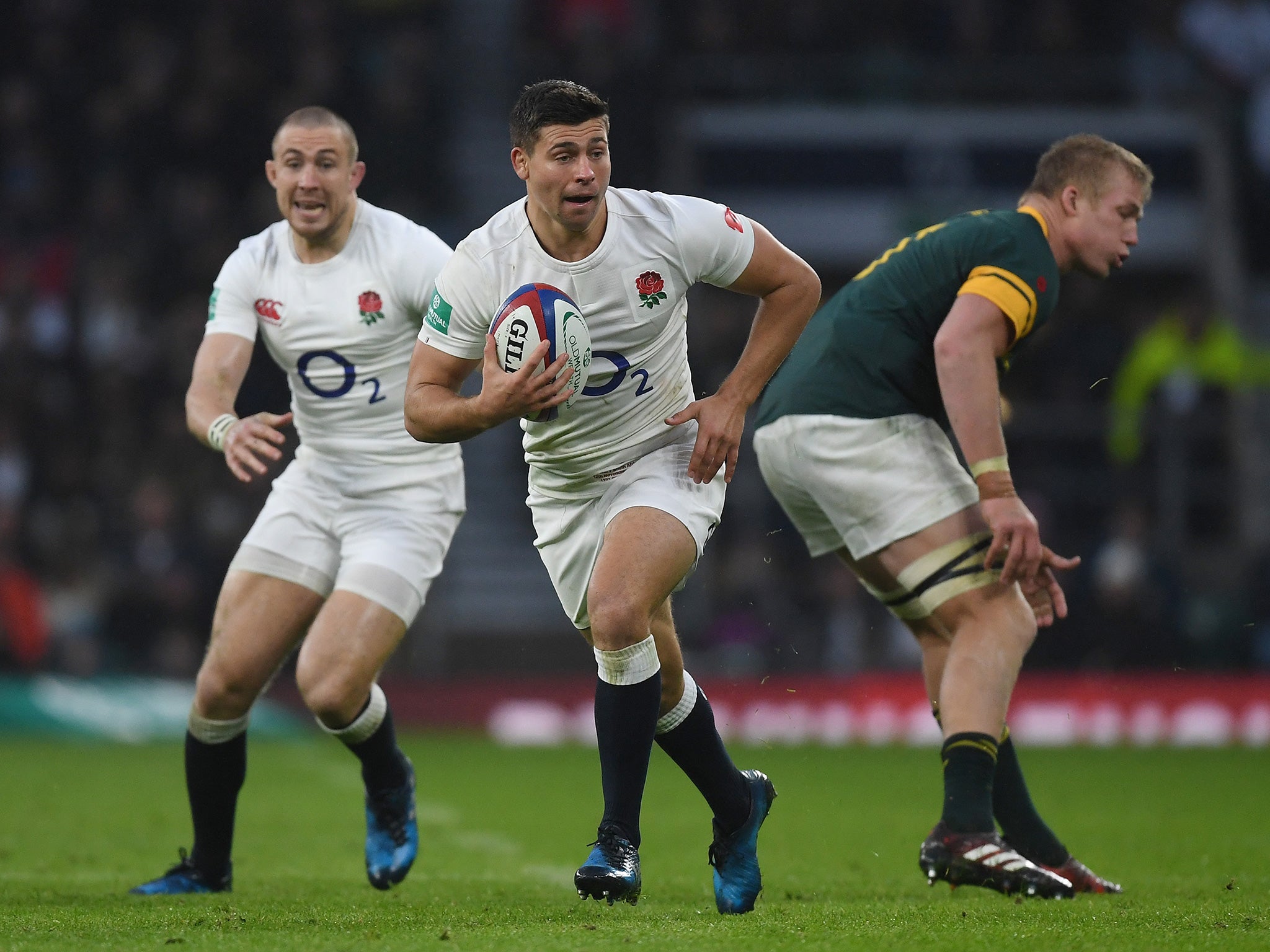 
Ben Youngs set up two of England's four tries 