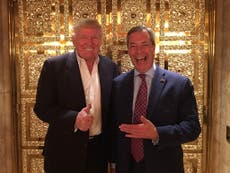 Nigel Farage's meeting with Donald Trump sparks Tory infighting