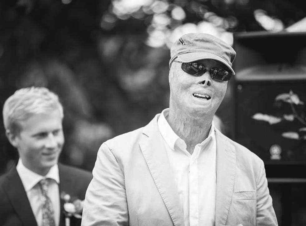 This photo of former fireman Lasse Gustavson was repeatedly removed from Facebook