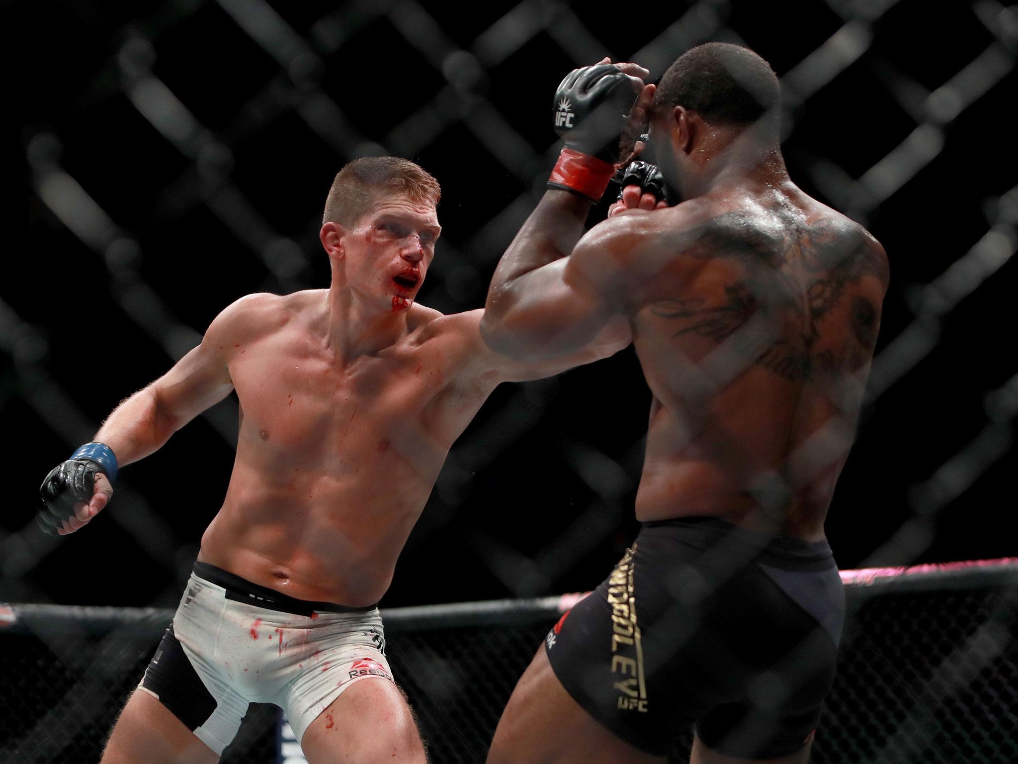 Thompson fought back to the delight of the crowd