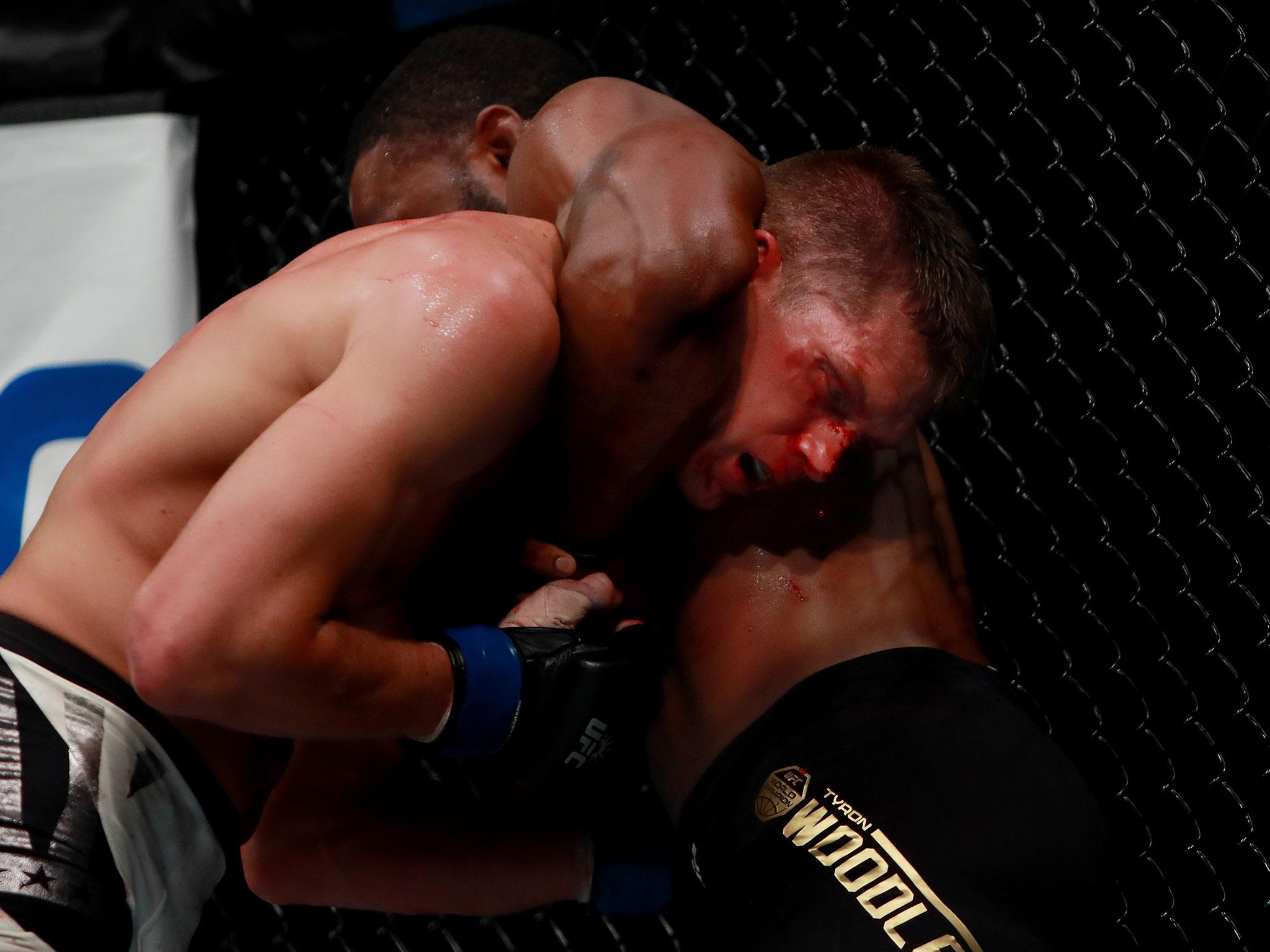 Thompson survived a lengthy gullotine choke hold