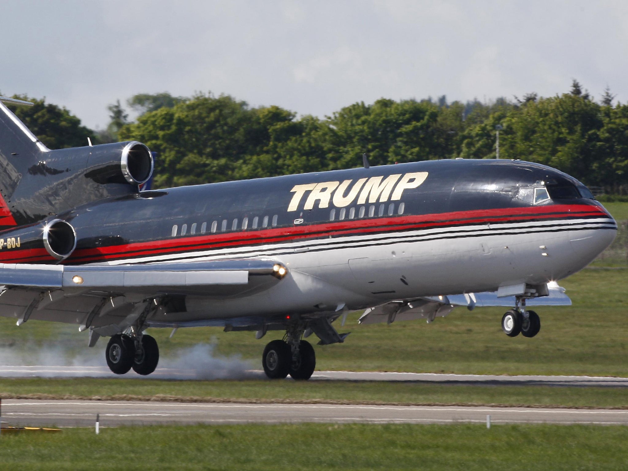 Donald Trump is among private jet owners who are to be exempted under the Senate bill